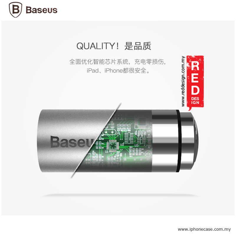 Picture of Baseus CarQ Series Qualcomm Quick Charge 3.0 Car Charger - Silver