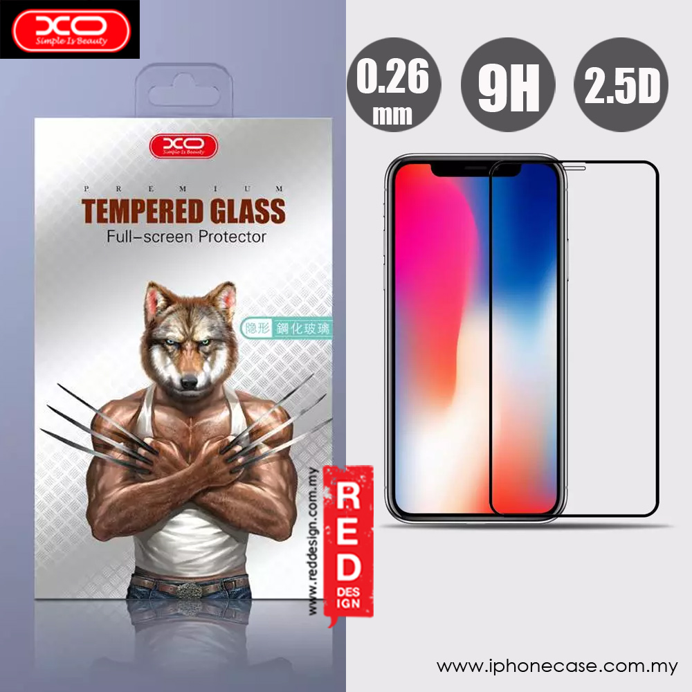 Picture of XO Invisible High Quality Tempered Glass for Apple iPhone XS iPhone X (Black) Apple iPhone X- Apple iPhone X Cases, Apple iPhone X Covers, iPad Cases and a wide selection of Apple iPhone X Accessories in Malaysia, Sabah, Sarawak and Singapore 