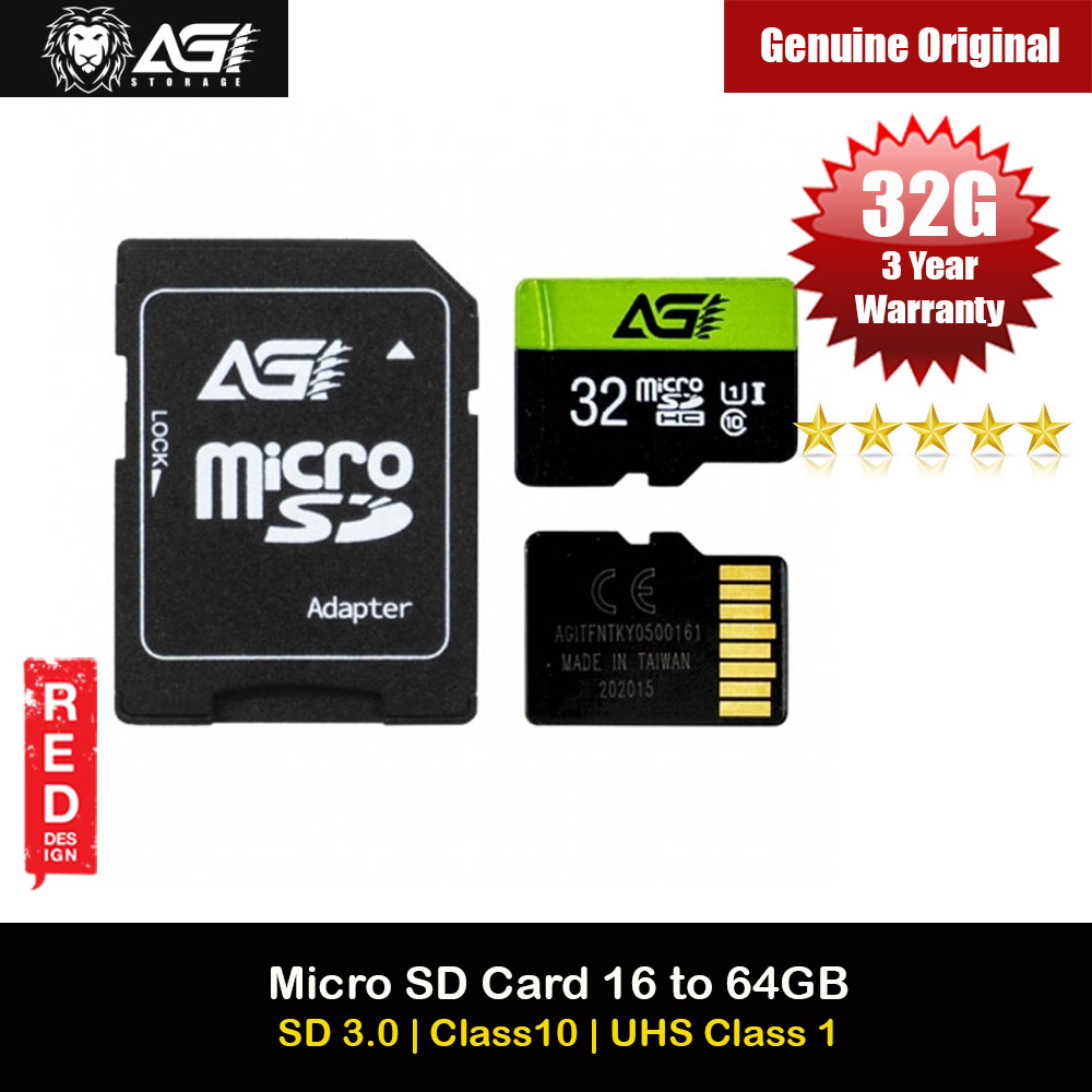 Picture of AGI Micro SD Card Memory Card SDHC UHS-I U1 Class 10  (32G Micro SD) iPhone Cases - iPhone 14 Pro Max , iPhone 13 Pro Max, Galaxy S23 Ultra, Google Pixel 7 Pro, Galaxy Z Fold 4, Galaxy Z Flip 4 Cases Malaysia,iPhone 12 Pro Max Cases Malaysia, iPad Air ,iPad Pro Cases and a wide selection of Accessories in Malaysia, Sabah, Sarawak and Singapore. 