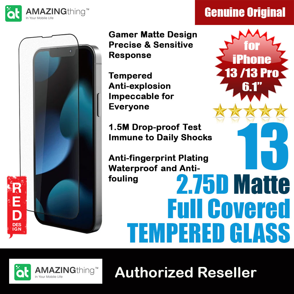 Picture of AMAZINGThing 2.75D Radix Fully Covered Tempered Glass for iPhone 13 iPhone 13 Pro 6.1 (Matte) iPhone Cases - iPhone 14 Pro Max , iPhone 13 Pro Max, Galaxy S23 Ultra, Google Pixel 7 Pro, Galaxy Z Fold 4, Galaxy Z Flip 4 Cases Malaysia,iPhone 12 Pro Max Cases Malaysia, iPad Air ,iPad Pro Cases and a wide selection of Accessories in Malaysia, Sabah, Sarawak and Singapore. 