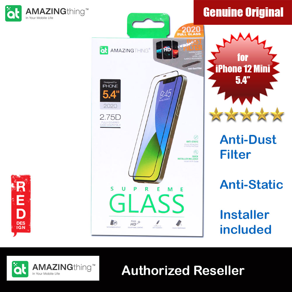 Picture of AMAZINGThing Supreme Glass 2.75D Anti Static Tempered Glass for iPhone12 Mini 5.4 with dust filter Apple iPhone 12 mini 5.4- Apple iPhone 12 mini 5.4 Cases, Apple iPhone 12 mini 5.4 Covers, iPad Cases and a wide selection of Apple iPhone 12 mini 5.4 Accessories in Malaysia, Sabah, Sarawak and Singapore 