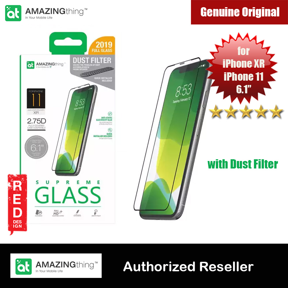 Picture of AMAZINGThing Supreme Glass 2.75D Tempered Glass for iPhone XR iPhone 11 6.1 with dust filter Apple iPhone 11 6.1- Apple iPhone 11 6.1 Cases, Apple iPhone 11 6.1 Covers, iPad Cases and a wide selection of Apple iPhone 11 6.1 Accessories in Malaysia, Sabah, Sarawak and Singapore 