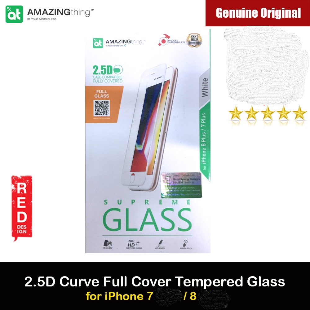 Picture of AMAZINGThing Supreme Glass 2.5D Tempered Glass for iPhone 7 iPhone 8 (White) Apple iPhone 7 4.7- Apple iPhone 7 4.7 Cases, Apple iPhone 7 4.7 Covers, iPad Cases and a wide selection of Apple iPhone 7 4.7 Accessories in Malaysia, Sabah, Sarawak and Singapore 