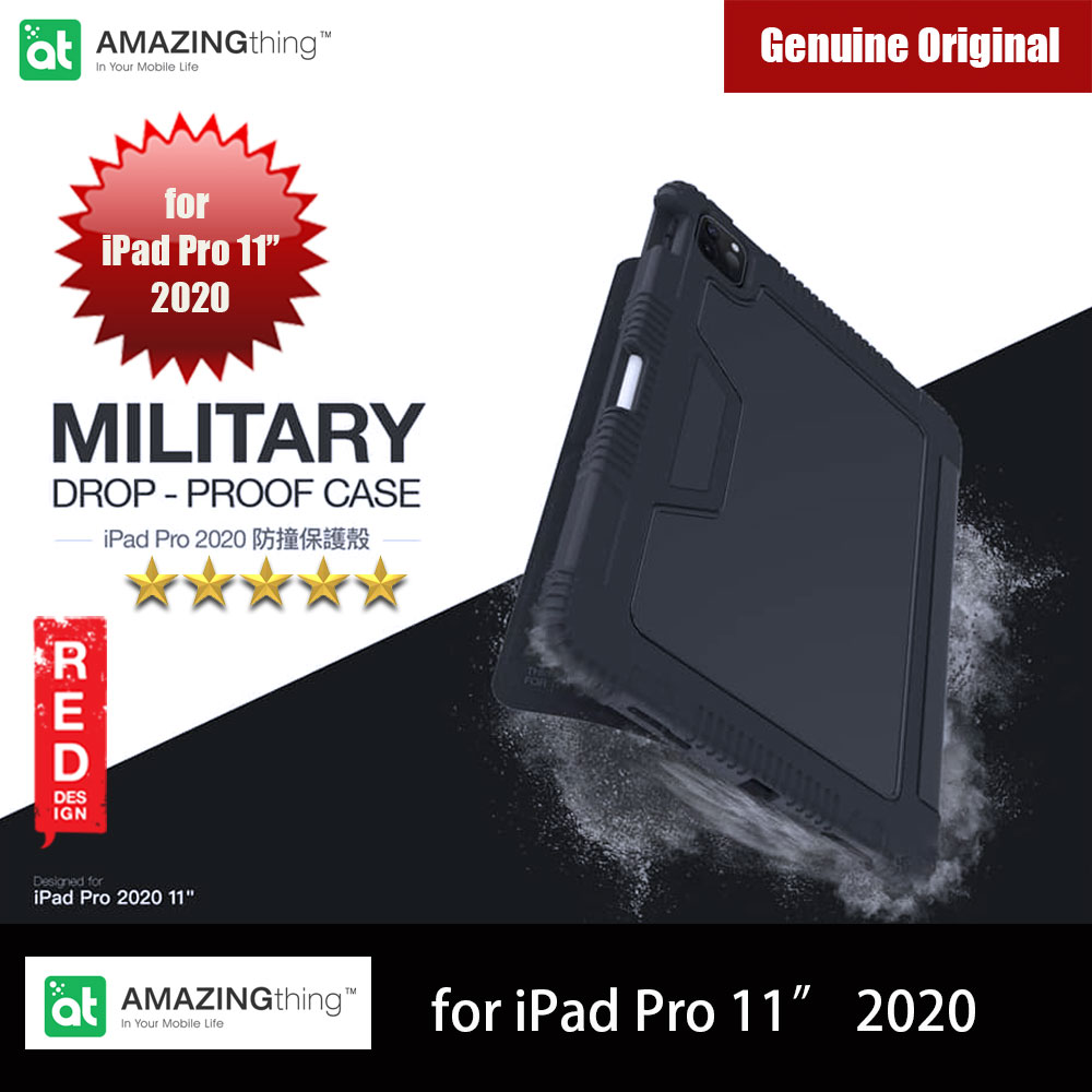 Picture of AMAZINGthing MiL Drop proof Folio Flip Case For Apple iPad Pro 11 2020 (Black) iPhone Cases - iPhone 14 Pro Max , iPhone 13 Pro Max, Galaxy S23 Ultra, Google Pixel 7 Pro, Galaxy Z Fold 4, Galaxy Z Flip 4 Cases Malaysia,iPhone 12 Pro Max Cases Malaysia, iPad Air ,iPad Pro Cases and a wide selection of Accessories in Malaysia, Sabah, Sarawak and Singapore. 