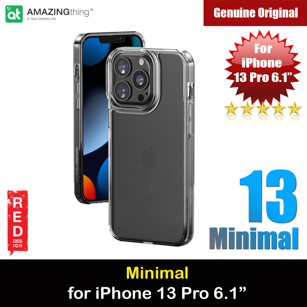 Picture of Amazingthing Minimal Drop Proof Case for iPhone 13 Pro 6.1 (Transparent Clear) iPhone Cases - iPhone 14 Pro Max , iPhone 13 Pro Max, Galaxy S23 Ultra, Google Pixel 7 Pro, Galaxy Z Fold 4, Galaxy Z Flip 4 Cases Malaysia,iPhone 12 Pro Max Cases Malaysia, iPad Air ,iPad Pro Cases and a wide selection of Accessories in Malaysia, Sabah, Sarawak and Singapore. 