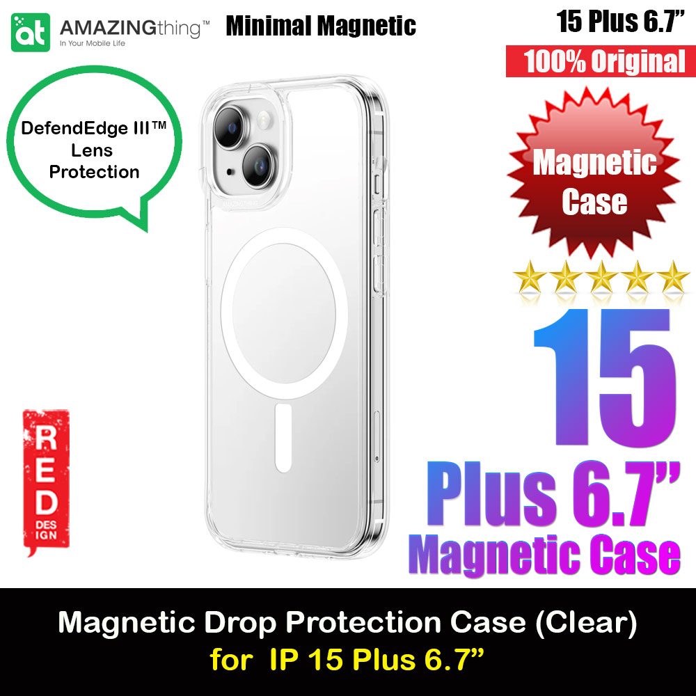 Picture of Amazingthing Minimal Magnetic Slim Protection Case for iPhone 15 Plus 6.7 (Clear) iPhone Cases - iPhone 14 Pro Max , iPhone 13 Pro Max, Galaxy S23 Ultra, Google Pixel 7 Pro, Galaxy Z Fold 4, Galaxy Z Flip 4 Cases Malaysia,iPhone 12 Pro Max Cases Malaysia, iPad Air ,iPad Pro Cases and a wide selection of Accessories in Malaysia, Sabah, Sarawak and Singapore. 