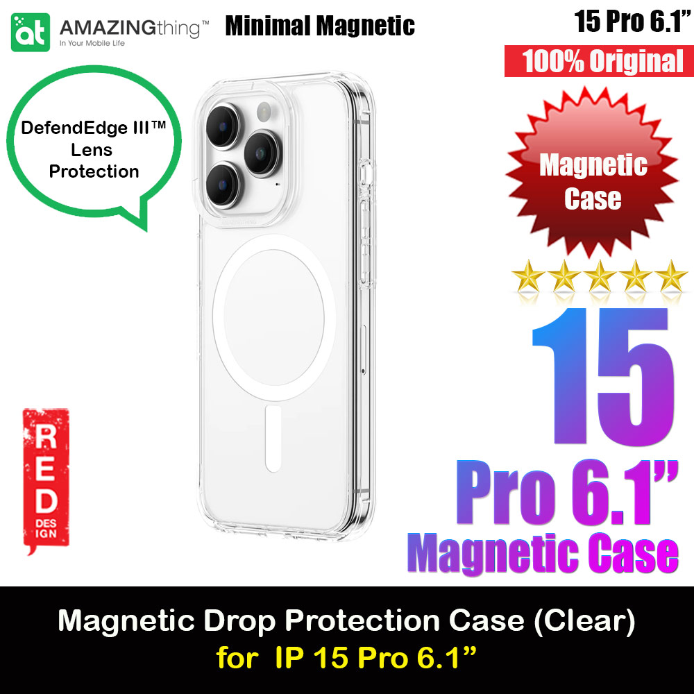 Picture of Amazingthing Minimal Magnetic Slim Protection Case for iPhone 15 Pro 6.1 (Clear) iPhone Cases - iPhone 14 Pro Max , iPhone 13 Pro Max, Galaxy S23 Ultra, Google Pixel 7 Pro, Galaxy Z Fold 4, Galaxy Z Flip 4 Cases Malaysia,iPhone 12 Pro Max Cases Malaysia, iPad Air ,iPad Pro Cases and a wide selection of Accessories in Malaysia, Sabah, Sarawak and Singapore. 