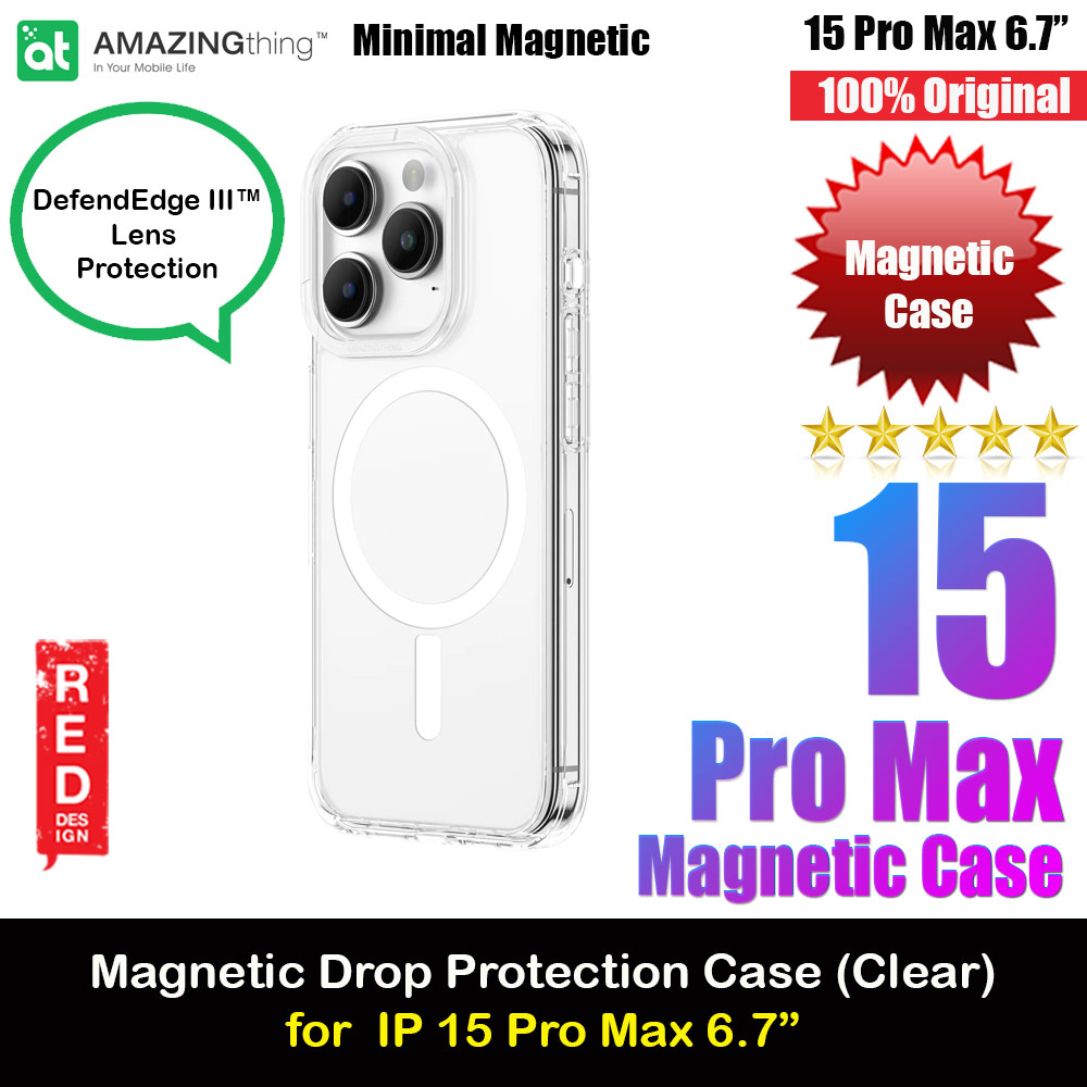 Picture of Amazingthing Minimal Magnetic Slim Protection Case for iPhone 15 Pro Max 6.7 (Clear) iPhone Cases - iPhone 14 Pro Max , iPhone 13 Pro Max, Galaxy S23 Ultra, Google Pixel 7 Pro, Galaxy Z Fold 4, Galaxy Z Flip 4 Cases Malaysia,iPhone 12 Pro Max Cases Malaysia, iPad Air ,iPad Pro Cases and a wide selection of Accessories in Malaysia, Sabah, Sarawak and Singapore. 