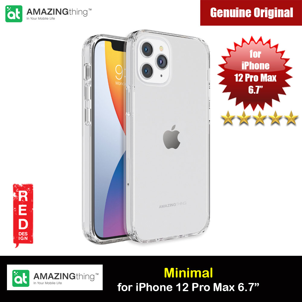 Picture of Amazingthing Minimal Military Drop Proof Slim Case with antimicrobial for iPhone 12 Pro Max 6.7 (Clear) iPhone Cases - iPhone 14 Pro Max , iPhone 13 Pro Max, Galaxy S23 Ultra, Google Pixel 7 Pro, Galaxy Z Fold 4, Galaxy Z Flip 4 Cases Malaysia,iPhone 12 Pro Max Cases Malaysia, iPad Air ,iPad Pro Cases and a wide selection of Accessories in Malaysia, Sabah, Sarawak and Singapore. 