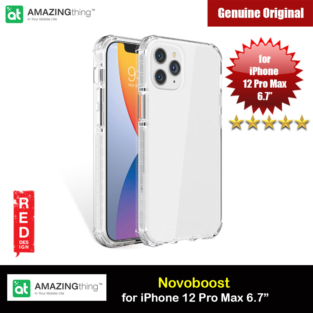 Picture of Amazingthing Novoboost Military Drop Proof Case with antimicrobial for iPhone 12 Pro Max 6.7 (Clear) iPhone Cases - iPhone 14 Pro Max , iPhone 13 Pro Max, Galaxy S23 Ultra, Google Pixel 7 Pro, Galaxy Z Fold 4, Galaxy Z Flip 4 Cases Malaysia,iPhone 12 Pro Max Cases Malaysia, iPad Air ,iPad Pro Cases and a wide selection of Accessories in Malaysia, Sabah, Sarawak and Singapore. 