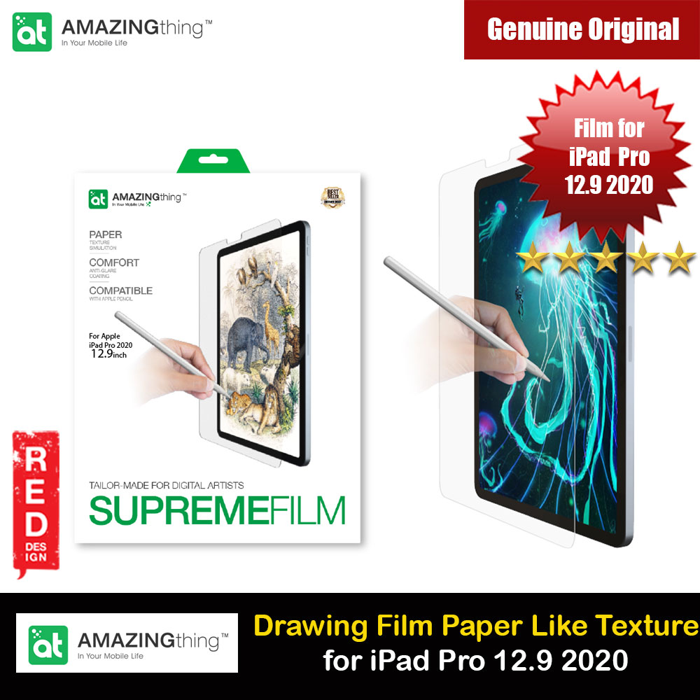 Picture of Amazingthing Supreme Film Tailored Make for Digital Artist Anti Glare Matte Drawing Film Paper Like Screen Protector for Apple iPad Pro 4th Gen 12.9 2020 iPhone Cases - iPhone 14 Pro Max , iPhone 13 Pro Max, Galaxy S23 Ultra, Google Pixel 7 Pro, Galaxy Z Fold 4, Galaxy Z Flip 4 Cases Malaysia,iPhone 12 Pro Max Cases Malaysia, iPad Air ,iPad Pro Cases and a wide selection of Accessories in Malaysia, Sabah, Sarawak and Singapore. 