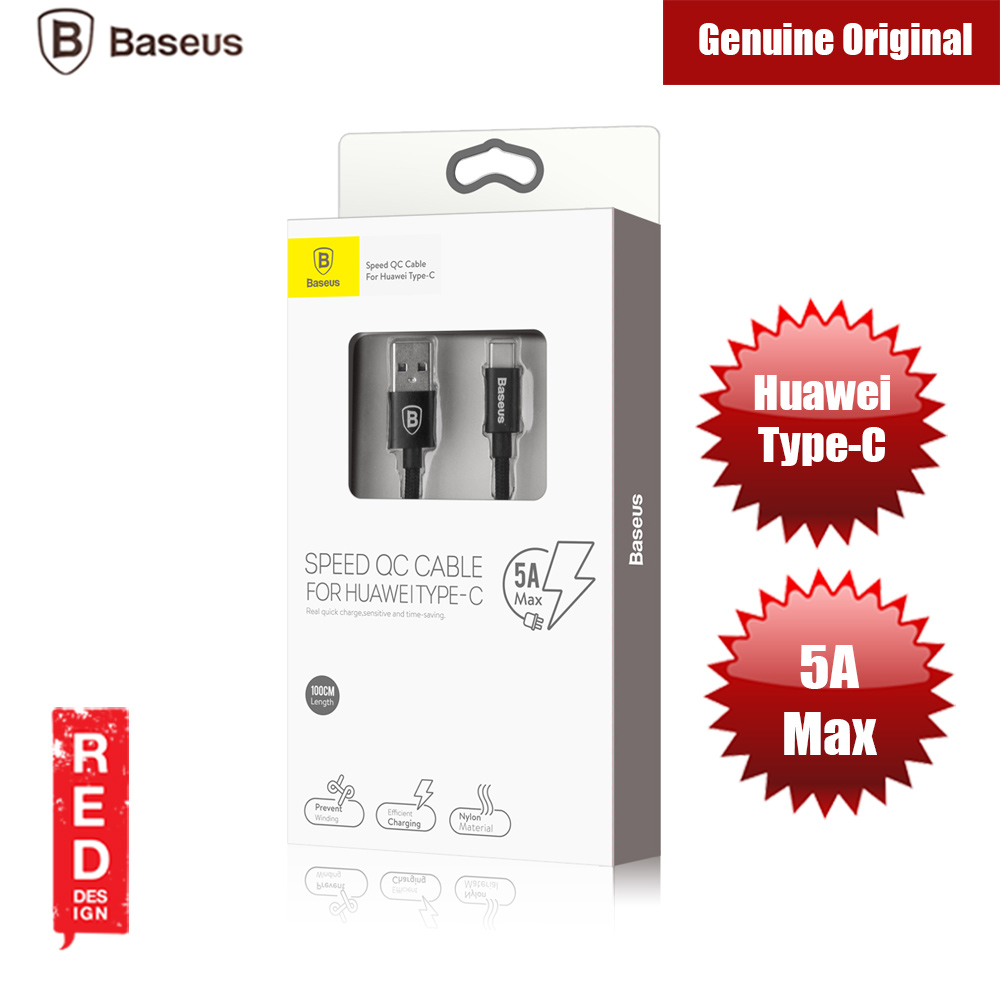 Picture of Baseus Speed 5A Max Quick Charge Cable for Huawei Type C (Black) Red Design- Red Design Cases, Red Design Covers, iPad Cases and a wide selection of Red Design Accessories in Malaysia, Sabah, Sarawak and Singapore 