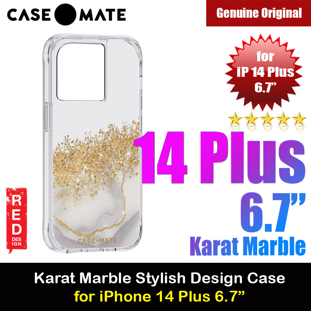 Picture of Case Mate Case-Mate Stylish Design Drop Protection Case for iPhone 14 Plus 6.7 (Karat Marble) Apple iPhone 14 Plus 6.7- Apple iPhone 14 Plus 6.7 Cases, Apple iPhone 14 Plus 6.7 Covers, iPad Cases and a wide selection of Apple iPhone 14 Plus 6.7 Accessories in Malaysia, Sabah, Sarawak and Singapore 