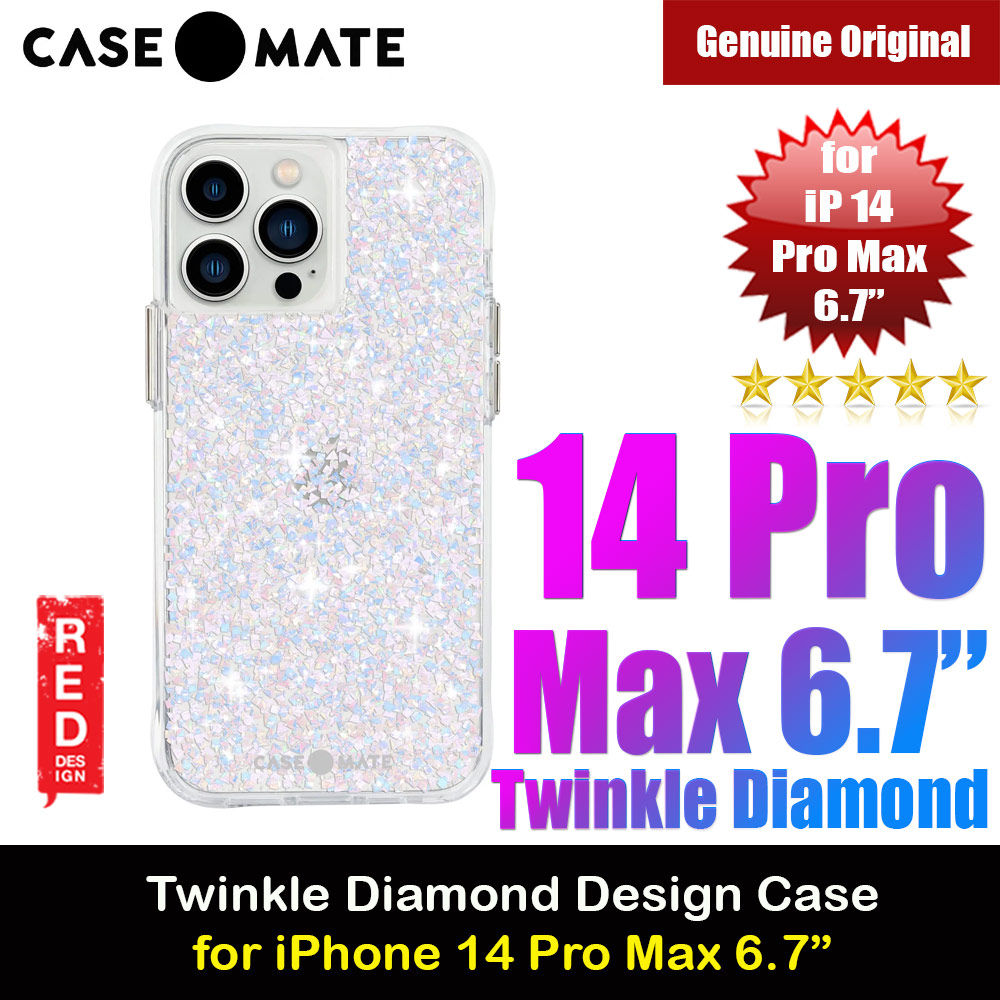 Picture of Case Mate Case-Mate Stylish Design Drop Protection Case for iPhone 14 Pro Max 6.7 (Twinkle Diamond) Apple iPhone 14 Pro Max 6.7- Apple iPhone 14 Pro Max 6.7 Cases, Apple iPhone 14 Pro Max 6.7 Covers, iPad Cases and a wide selection of Apple iPhone 14 Pro Max 6.7 Accessories in Malaysia, Sabah, Sarawak and Singapore 