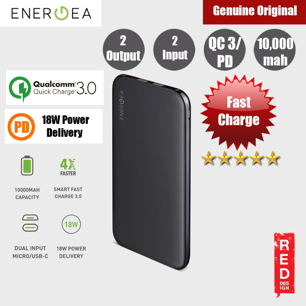 Picture of Energea  SLIMPAC PQ1201 USB C PD Power Delivery 18W Power Bank 10000mAh for iPhone Huawei Samsung iPhone Cases - iPhone 14 Pro Max , iPhone 13 Pro Max, Galaxy S23 Ultra, Google Pixel 7 Pro, Galaxy Z Fold 4, Galaxy Z Flip 4 Cases Malaysia,iPhone 12 Pro Max Cases Malaysia, iPad Air ,iPad Pro Cases and a wide selection of Accessories in Malaysia, Sabah, Sarawak and Singapore. 
