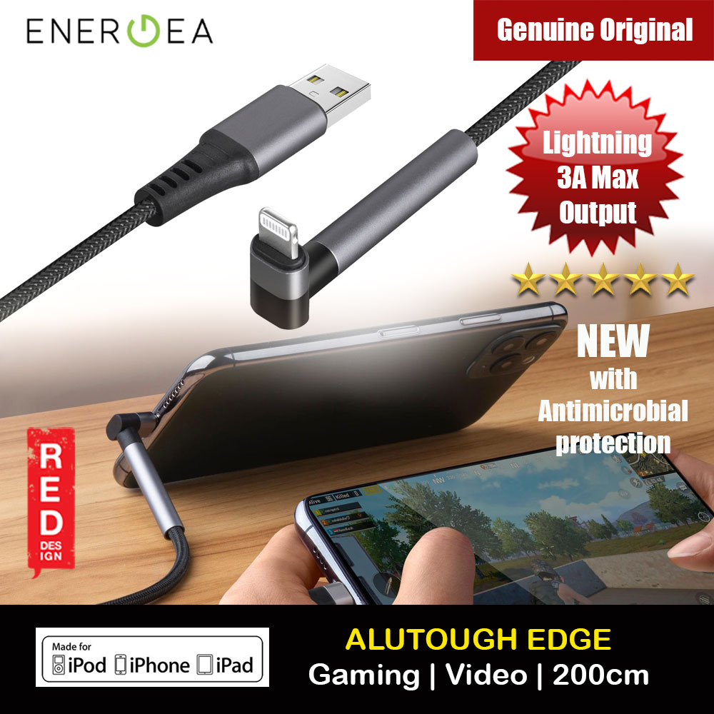 Picture of Energea Alutough Edge Anti microbial Anti Bacteria Kill 3A Max MFI Certifiled Lightning Cable Design for Gaming Video for iPhone 11 Pro Max iPhone SE 2020 (150cm) iPhone Cases - iPhone 14 Pro Max , iPhone 13 Pro Max, Galaxy S23 Ultra, Google Pixel 7 Pro, Galaxy Z Fold 4, Galaxy Z Flip 4 Cases Malaysia,iPhone 12 Pro Max Cases Malaysia, iPad Air ,iPad Pro Cases and a wide selection of Accessories in Malaysia, Sabah, Sarawak and Singapore. 