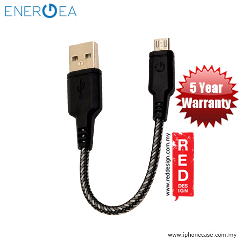 Picture of Energea NYLOTOUGH Micro USB Rapid Charge and Sync Braid Short Cable 16CM - Black iPhone Cases - iPhone 14 Pro Max , iPhone 13 Pro Max, Galaxy S23 Ultra, Google Pixel 7 Pro, Galaxy Z Fold 4, Galaxy Z Flip 4 Cases Malaysia,iPhone 12 Pro Max Cases Malaysia, iPad Air ,iPad Pro Cases and a wide selection of Accessories in Malaysia, Sabah, Sarawak and Singapore. 