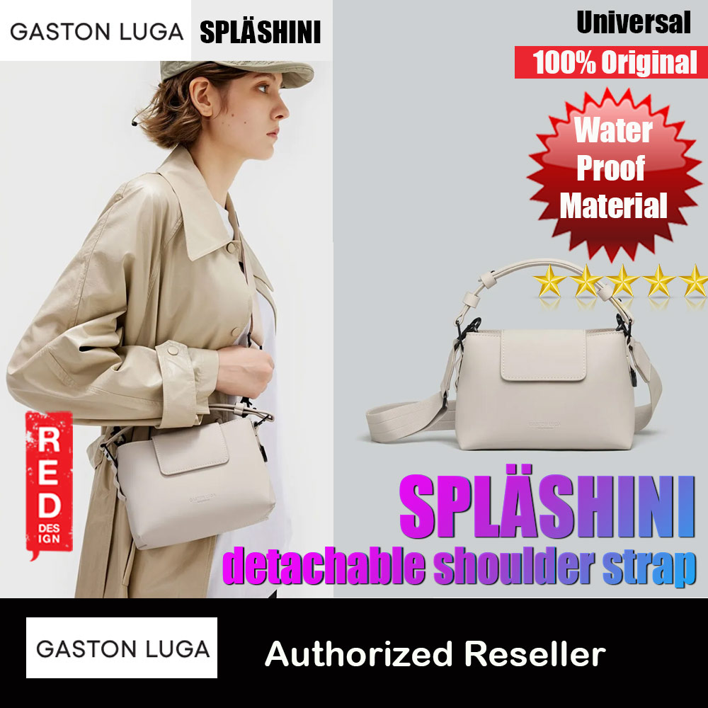 Picture of Gaston Luga SPLÄSHINI CROSSBODY BAG Premium Waterproof Eco Material Bag Messenger Style Bag with Detachable Shoulder Strap As Clutch  (Cloud Cream) Red Design- Red Design Cases, Red Design Covers, iPad Cases and a wide selection of Red Design Accessories in Malaysia, Sabah, Sarawak and Singapore 