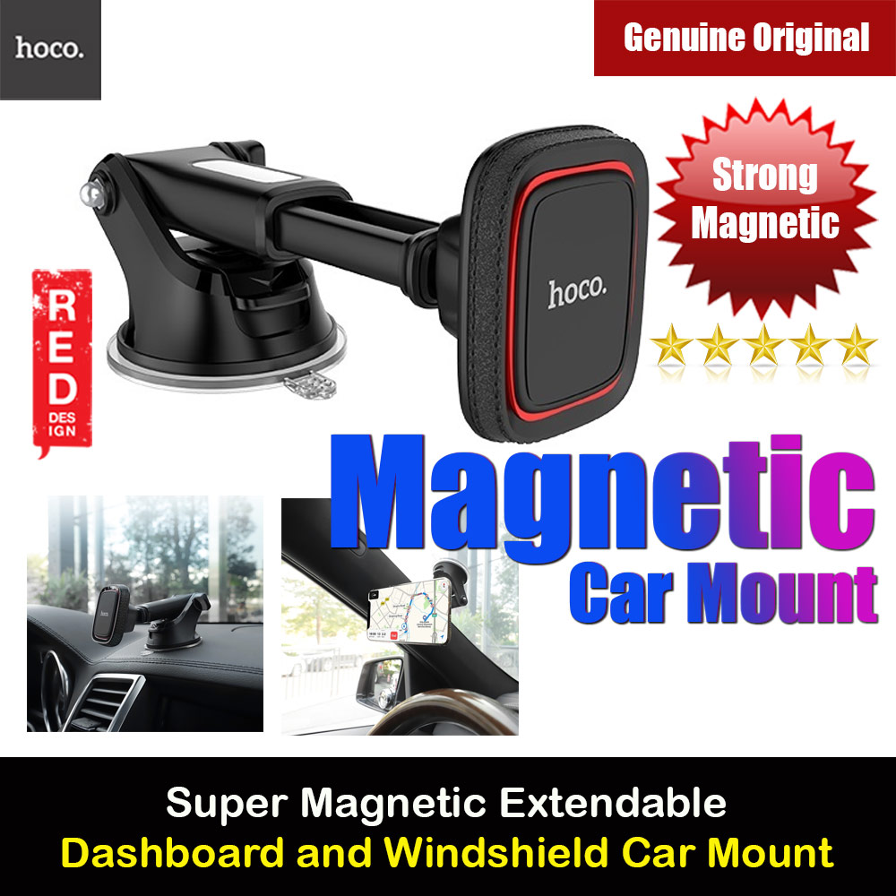 Picture of Hoco CA42 Cool Journey Dashboard Windscreen Strong magnetic Extendable Car Holder Car Mount with stretchable rod (Black) Red Design- Red Design Cases, Red Design Covers, iPad Cases and a wide selection of Red Design Accessories in Malaysia, Sabah, Sarawak and Singapore 