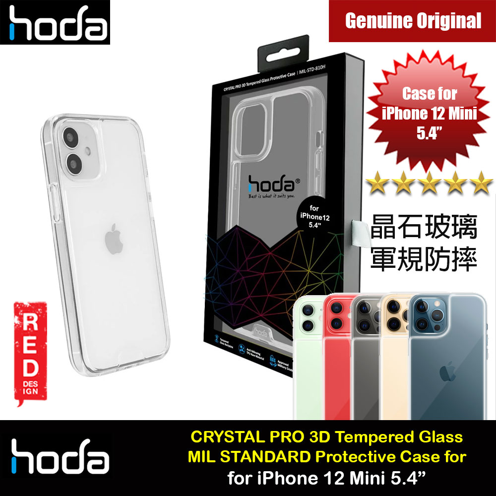 Picture of Hoda Military CRYSTAL PRO 3D TEMPERED GLASS BACKPLATE Drop Protection PROTECTIVE Case for Apple iPhone 12 Mini 5.4 (Crystal Clear) iPhone Cases - iPhone 14 Pro Max , iPhone 13 Pro Max, Galaxy S23 Ultra, Google Pixel 7 Pro, Galaxy Z Fold 4, Galaxy Z Flip 4 Cases Malaysia,iPhone 12 Pro Max Cases Malaysia, iPad Air ,iPad Pro Cases and a wide selection of Accessories in Malaysia, Sabah, Sarawak and Singapore. 
