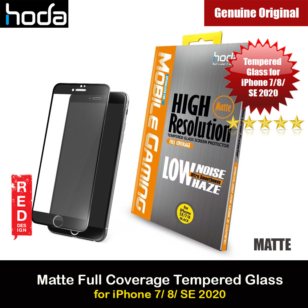 Picture of Hoda 0.33mm Full Coverage Tempered Glass Screen Protector for Apple iPhone 7 iPhone 8 iPhone SE 2020 iPhone SE 2022 (Matte Black) Apple iPhone 7 4.7- Apple iPhone 7 4.7 Cases, Apple iPhone 7 4.7 Covers, iPad Cases and a wide selection of Apple iPhone 7 4.7 Accessories in Malaysia, Sabah, Sarawak and Singapore 