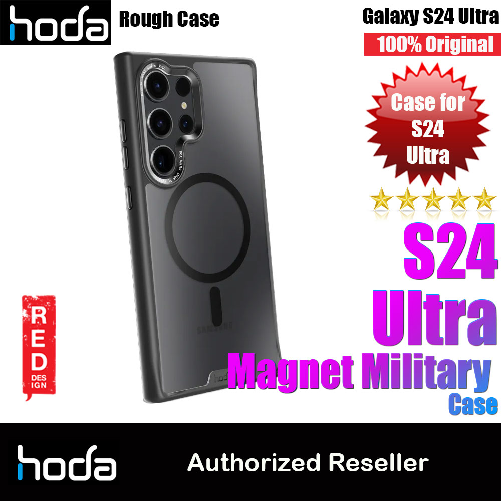 Picture of Hoda Rough Case with Magnet Magnetic Military Standard Cover Casing for Galaxy S24 Ultra (Black) Samsung Galaxy S24 Ultra- Samsung Galaxy S24 Ultra Cases, Samsung Galaxy S24 Ultra Covers, iPad Cases and a wide selection of Samsung Galaxy S24 Ultra Accessories in Malaysia, Sabah, Sarawak and Singapore 