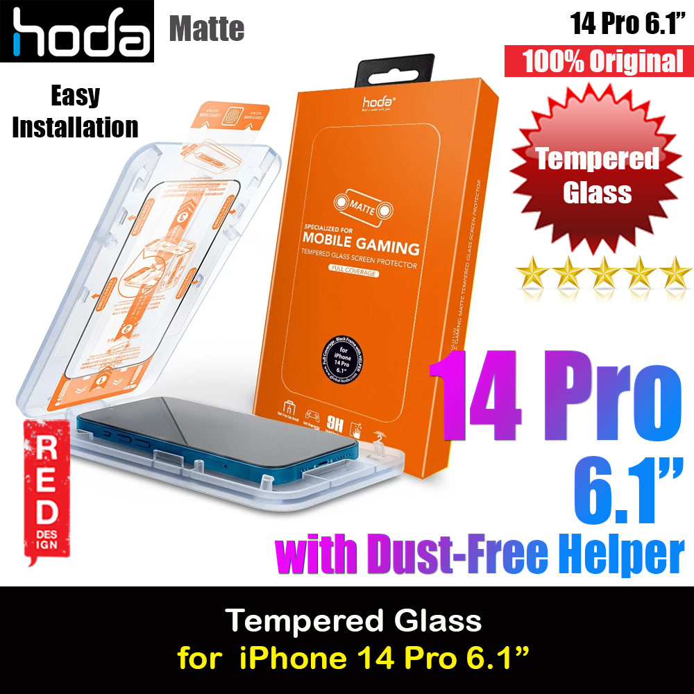 Picture of Hoda 0.33mm 2.5D Anti Glare Matte Gaming Full Coverage Tempered Glass Screen Protector for Apple iPhone 14 Pro 6.1  (Matte) Apple iPhone 14 Pro 6.1- Apple iPhone 14 Pro 6.1 Cases, Apple iPhone 14 Pro 6.1 Covers, iPad Cases and a wide selection of Apple iPhone 14 Pro 6.1 Accessories in Malaysia, Sabah, Sarawak and Singapore 