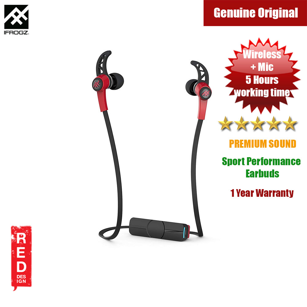Picture of iFrogz Summit Wireless Bluetooth Sport-Performance Earbuds (Red) Red Design- Red Design Cases, Red Design Covers, iPad Cases and a wide selection of Red Design Accessories in Malaysia, Sabah, Sarawak and Singapore 