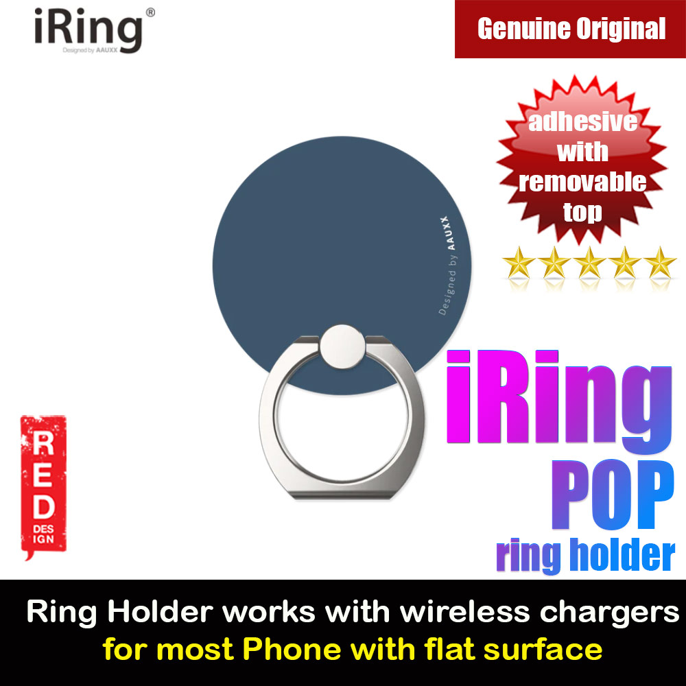 Picture of AAUXX iRing Pop Ring Holder Phone Grip and Kickstand Stand Work with wireless charging (Midnight Blue) Red Design- Red Design Cases, Red Design Covers, iPad Cases and a wide selection of Red Design Accessories in Malaysia, Sabah, Sarawak and Singapore 