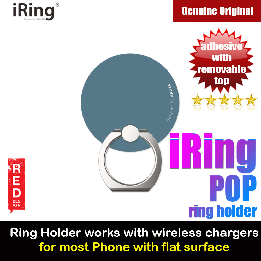 Picture of AAUXX iRing Pop Ring Holder Phone Grip and Kickstand Stand Work with wireless charging (Serenity Blue) Red Design- Red Design Cases, Red Design Covers, iPad Cases and a wide selection of Red Design Accessories in Malaysia, Sabah, Sarawak and Singapore 