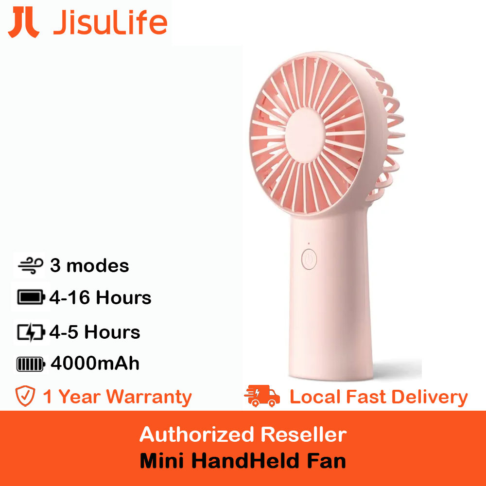 Picture of Jisulife 3 Speed Wind Handheld Fan Portable Rechargeble 4000mAh Fan Kipas for Home Office Travel Outdoor Indoor Activity (Pink) iPhone Cases - iPhone 14 Pro Max , iPhone 13 Pro Max, Galaxy S23 Ultra, Google Pixel 7 Pro, Galaxy Z Fold 4, Galaxy Z Flip 4 Cases Malaysia,iPhone 12 Pro Max Cases Malaysia, iPad Air ,iPad Pro Cases and a wide selection of Accessories in Malaysia, Sabah, Sarawak and Singapore. 