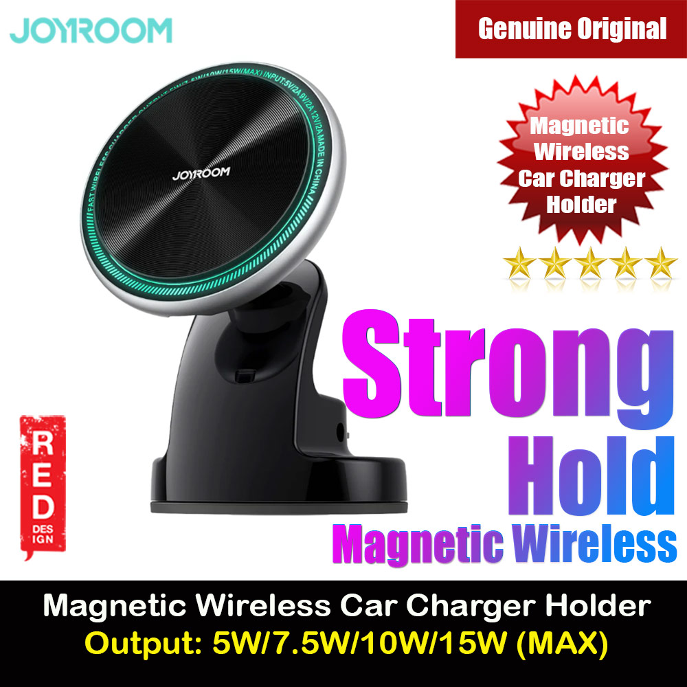 Picture of Joyroom Strong N52 Magnetic 15W Fast Wireless Car Charger Car Mount Phone Holder Dashboard Car Mount Windscreen Car Mount (Black) Red Design- Red Design Cases, Red Design Covers, iPad Cases and a wide selection of Red Design Accessories in Malaysia, Sabah, Sarawak and Singapore 