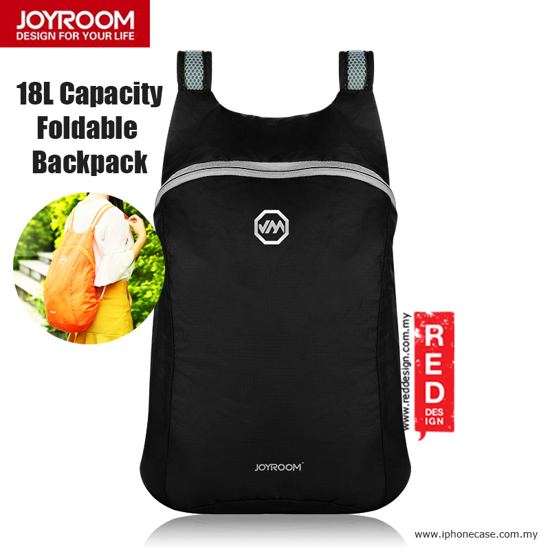 Picture of Joyroom Outdoor 18L Capacity Fodable Mini Backpack - Black Red Design- Red Design Cases, Red Design Covers, iPad Cases and a wide selection of Red Design Accessories in Malaysia, Sabah, Sarawak and Singapore 