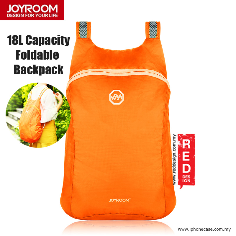 Picture of Joyroom Outdoor 18L Capacity Fodable Mini Backpack - Orange Red Design- Red Design Cases, Red Design Covers, iPad Cases and a wide selection of Red Design Accessories in Malaysia, Sabah, Sarawak and Singapore 