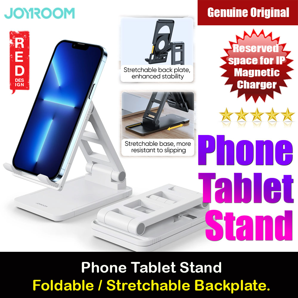 Picture of Joyroom ABS Pocket Size Mini Foldable Retractable Desktop Stand Holder Adjustable Phone Stand Tablet Stand Phone Holder iPad Holder with Space for Magsafe Charger for Online Study Online Meeting Movie View for iPhone 13 Pro Max iPad (White) iPhone Cases - iPhone 14 Pro Max , iPhone 13 Pro Max, Galaxy S23 Ultra, Google Pixel 7 Pro, Galaxy Z Fold 4, Galaxy Z Flip 4 Cases Malaysia,iPhone 12 Pro Max Cases Malaysia, iPad Air ,iPad Pro Cases and a wide selection of Accessories in Malaysia, Sabah, Sarawak and Singapore. 