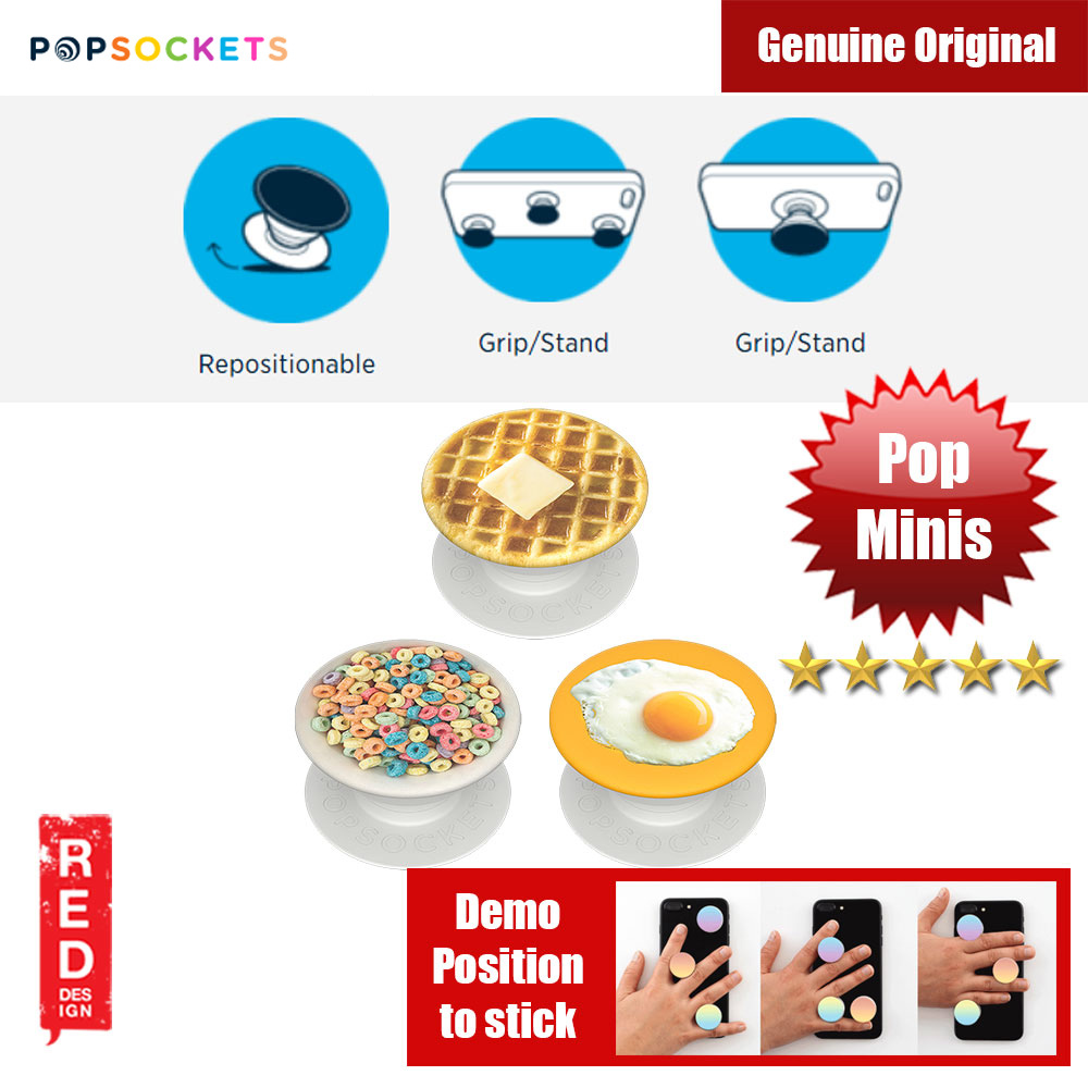 Picture of Popsockets PopMinis Triple (Breakfast Club) Red Design- Red Design Cases, Red Design Covers, iPad Cases and a wide selection of Red Design Accessories in Malaysia, Sabah, Sarawak and Singapore 