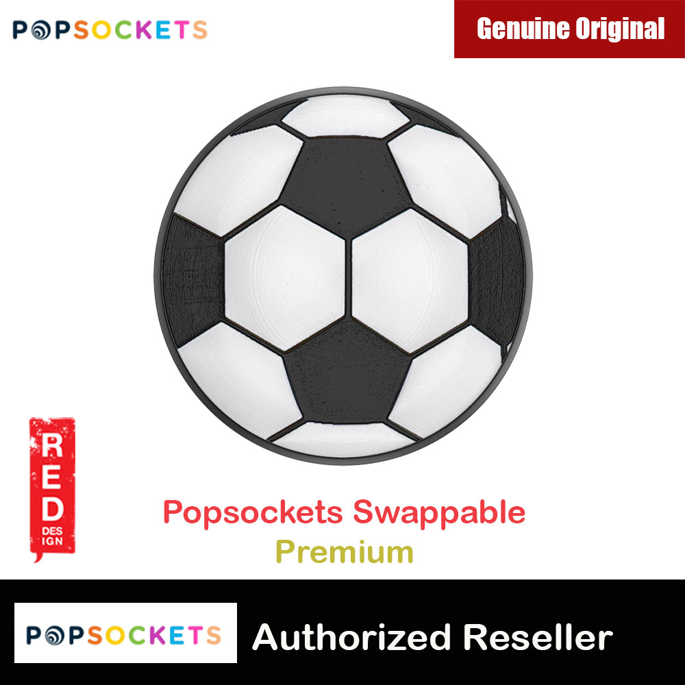 Picture of Popsockets PopGrip Swappable Premium Collection (Soccer Ball PU Inlay) Red Design- Red Design Cases, Red Design Covers, iPad Cases and a wide selection of Red Design Accessories in Malaysia, Sabah, Sarawak and Singapore 