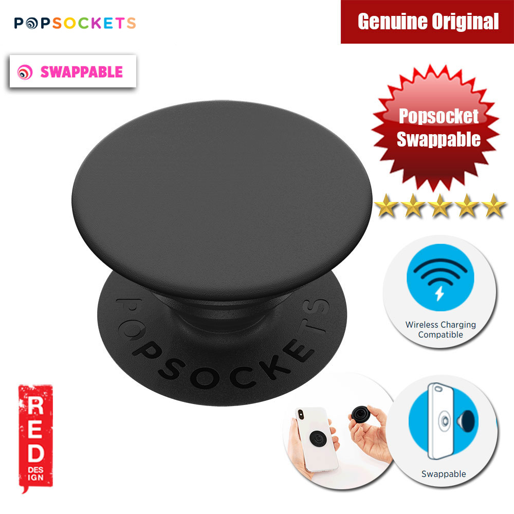Picture of Popsockets PopGrip Swappable (Black) Red Design- Red Design Cases, Red Design Covers, iPad Cases and a wide selection of Red Design Accessories in Malaysia, Sabah, Sarawak and Singapore 