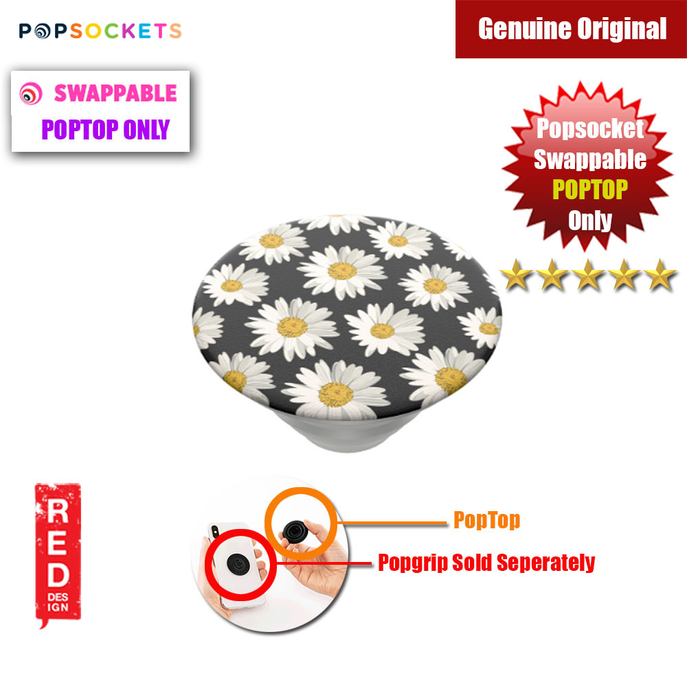 Picture of Popsockets PopGrip Swappable PopTop Only (Daisies Pattern Print) Red Design- Red Design Cases, Red Design Covers, iPad Cases and a wide selection of Red Design Accessories in Malaysia, Sabah, Sarawak and Singapore 