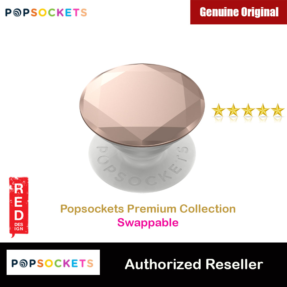 Picture of Popsockets A Phone Grip A Phone Stand An Earbud Management System - Diamond Rose Gold Metallic Red Design- Red Design Cases, Red Design Covers, iPad Cases and a wide selection of Red Design Accessories in Malaysia, Sabah, Sarawak and Singapore 