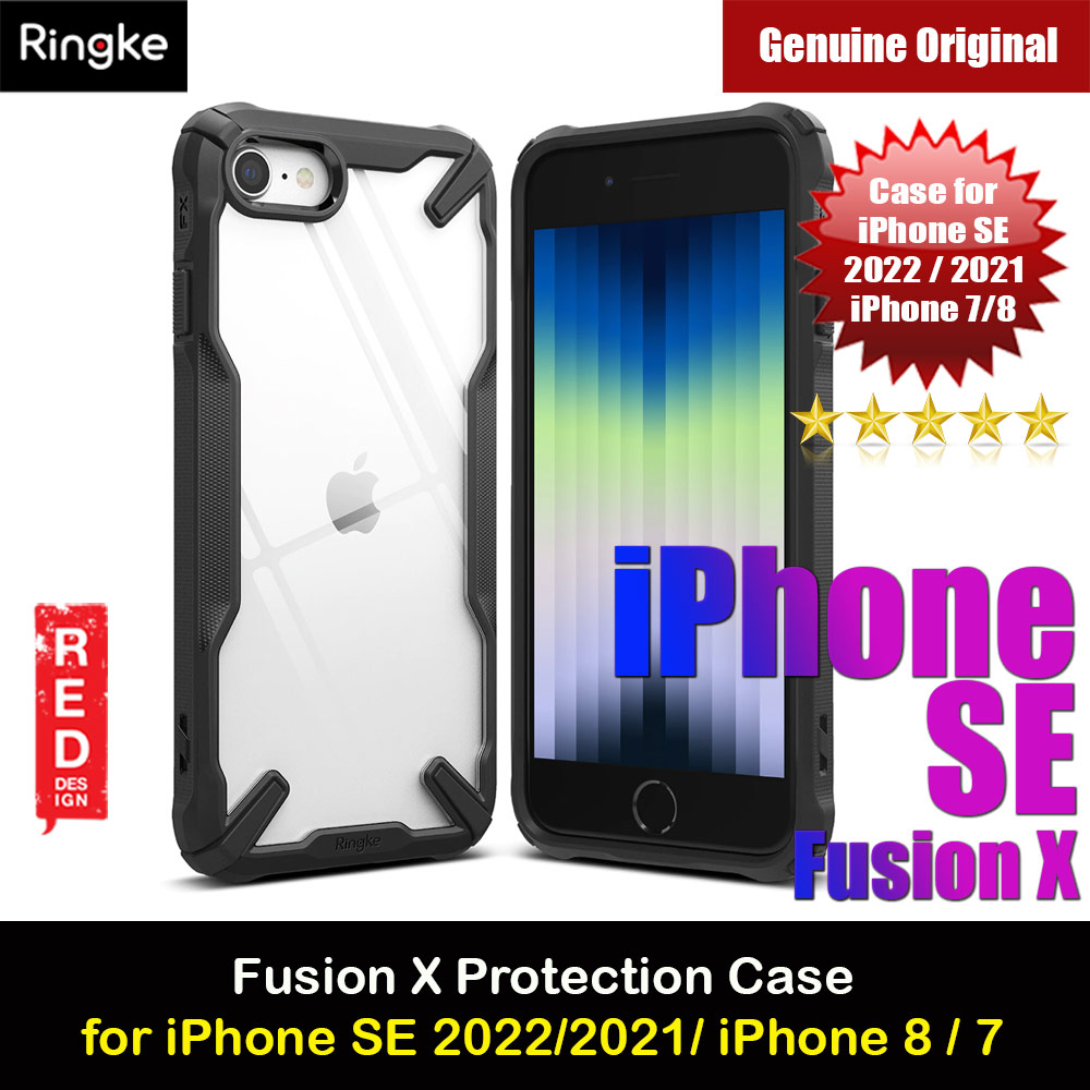 Picture of Ringke Fusion X Drop Protection Case for iPhone SE 2020 2022 iPhone 7 iPhone 8 Case (Black) Apple iPhone 7 4.7- Apple iPhone 7 4.7 Cases, Apple iPhone 7 4.7 Covers, iPad Cases and a wide selection of Apple iPhone 7 4.7 Accessories in Malaysia, Sabah, Sarawak and Singapore 