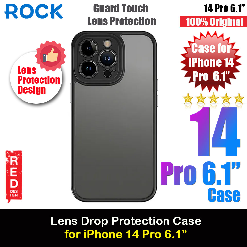 Picture of Rock Guard Touch Lens Protection Anti Finger Print Drop Protection Case for iPhone 14 Pro 6.1 (Matte Black) Apple iPhone 14 Pro 6.1- Apple iPhone 14 Pro 6.1 Cases, Apple iPhone 14 Pro 6.1 Covers, iPad Cases and a wide selection of Apple iPhone 14 Pro 6.1 Accessories in Malaysia, Sabah, Sarawak and Singapore 