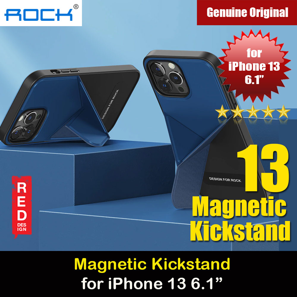 Picture of Rock Magnetic Kickstand Horizontal Vertical Stand Drop Protection Case for iPhone 13 6.1 (Blue) Apple iPhone 13 6.1- Apple iPhone 13 6.1 Cases, Apple iPhone 13 6.1 Covers, iPad Cases and a wide selection of Apple iPhone 13 6.1 Accessories in Malaysia, Sabah, Sarawak and Singapore 