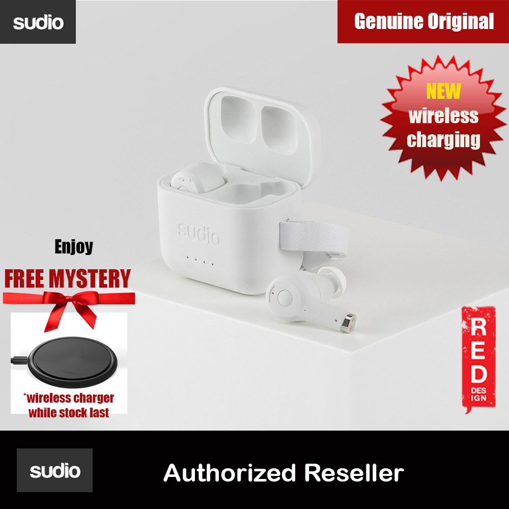 Picture of Sudio ETT Wireless Charge TWS True Wireless Bluetooth Earbuds (White) Red Design- Red Design Cases, Red Design Covers, iPad Cases and a wide selection of Red Design Accessories in Malaysia, Sabah, Sarawak and Singapore 