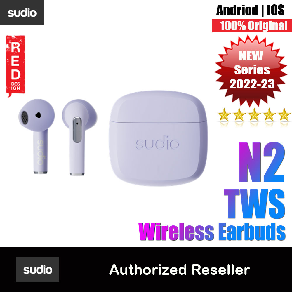 Picture of Sudio N2 TWS True Wireless Bluetooth Earbuds Earphone Bluetooth V5.2 Splash Proof (Purple) Red Design- Red Design Cases, Red Design Covers, iPad Cases and a wide selection of Red Design Accessories in Malaysia, Sabah, Sarawak and Singapore 