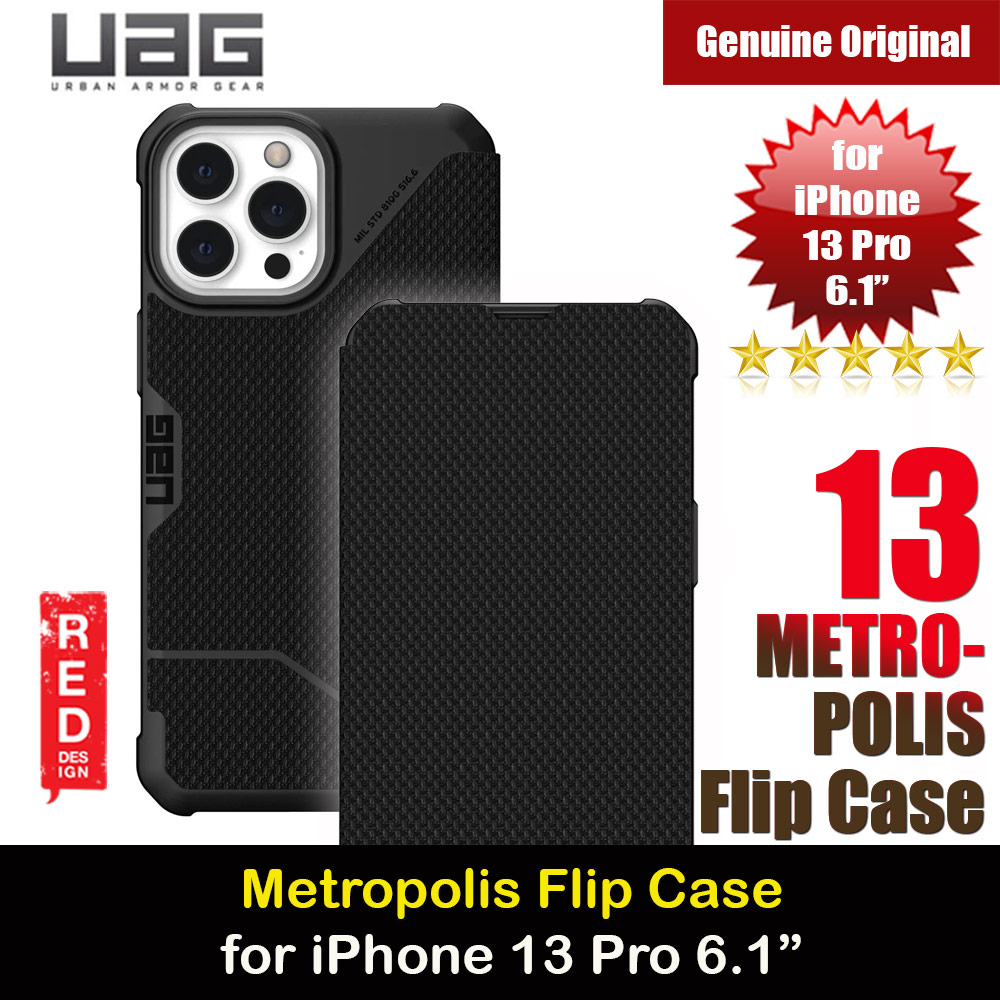 Picture of UAG Metropolis Series Flip Cover Protection Case for iPhone 13 Pro 6.1 Flip Cover Case (Kevlar Black) iPhone Cases - iPhone 14 Pro Max , iPhone 13 Pro Max, Galaxy S23 Ultra, Google Pixel 7 Pro, Galaxy Z Fold 4, Galaxy Z Flip 4 Cases Malaysia,iPhone 12 Pro Max Cases Malaysia, iPad Air ,iPad Pro Cases and a wide selection of Accessories in Malaysia, Sabah, Sarawak and Singapore. 