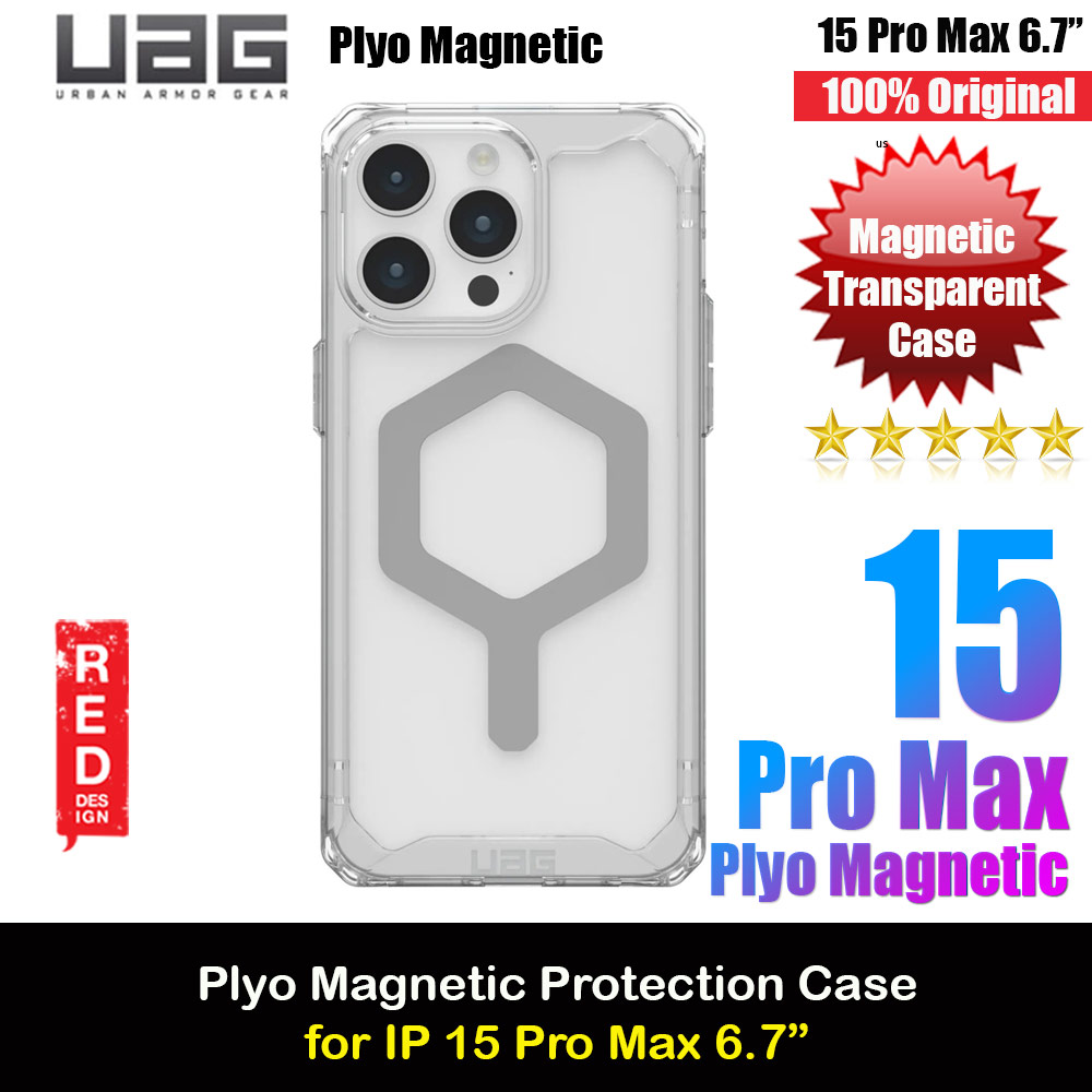 Picture of UAG Plyo Magsafe Compatible Drop Proof Shock Impact Resistant Transparent Clear Case for iPhone 15 Pro Max 6.7 (Ice Silver) iPhone Cases - iPhone 14 Pro Max , iPhone 13 Pro Max, Galaxy S23 Ultra, Google Pixel 7 Pro, Galaxy Z Fold 4, Galaxy Z Flip 4 Cases Malaysia,iPhone 12 Pro Max Cases Malaysia, iPad Air ,iPad Pro Cases and a wide selection of Accessories in Malaysia, Sabah, Sarawak and Singapore. 