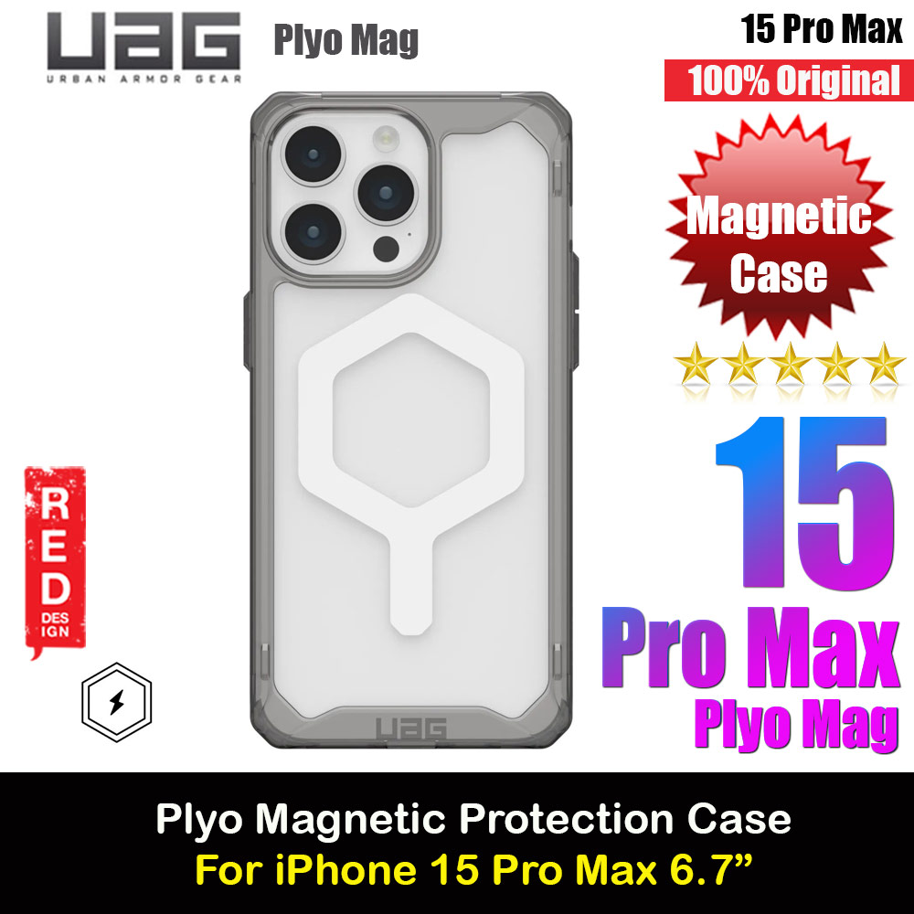 Picture of UAG Plyo Magsafe Compatible Drop Proof Shock Impact Resistant Transparent Clear Case for iPhone 15 Pro Max 6.7 (Ash White) iPhone Cases - iPhone 14 Pro Max , iPhone 13 Pro Max, Galaxy S23 Ultra, Google Pixel 7 Pro, Galaxy Z Fold 4, Galaxy Z Flip 4 Cases Malaysia,iPhone 12 Pro Max Cases Malaysia, iPad Air ,iPad Pro Cases and a wide selection of Accessories in Malaysia, Sabah, Sarawak and Singapore. 