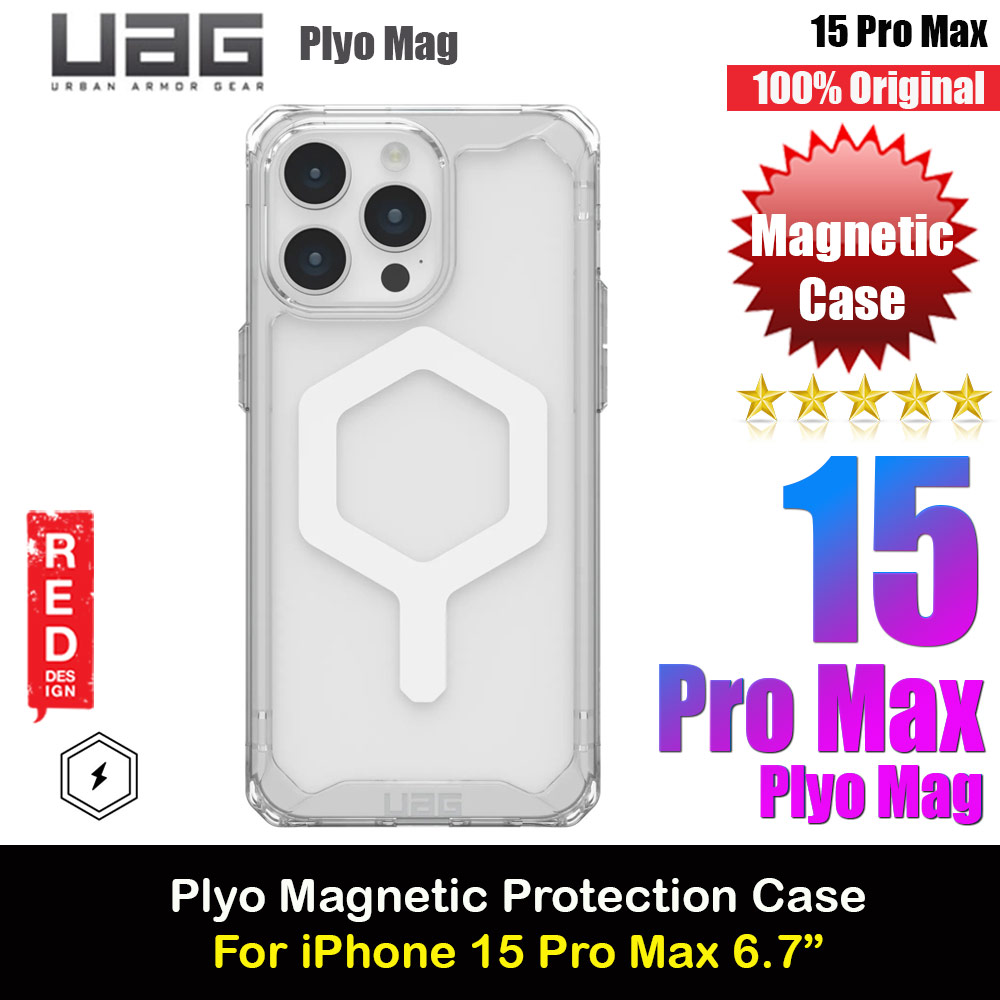 Picture of UAG Plyo Magsafe Compatible Drop Proof Shock Impact Resistant Transparent Clear Case for iPhone 15 Pro Max 6.7 (Ice White) iPhone Cases - iPhone 14 Pro Max , iPhone 13 Pro Max, Galaxy S23 Ultra, Google Pixel 7 Pro, Galaxy Z Fold 4, Galaxy Z Flip 4 Cases Malaysia,iPhone 12 Pro Max Cases Malaysia, iPad Air ,iPad Pro Cases and a wide selection of Accessories in Malaysia, Sabah, Sarawak and Singapore. 