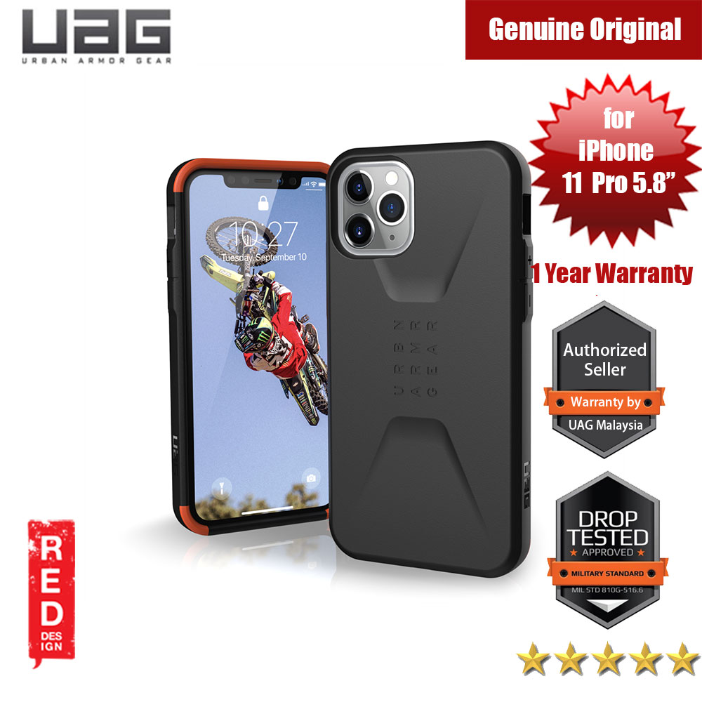 Picture of UAG Civilian Series Drop Protection Case for Apple iPhone 11 Pro 5.8 (Black) iPhone Cases - iPhone 14 Pro Max , iPhone 13 Pro Max, Galaxy S23 Ultra, Google Pixel 7 Pro, Galaxy Z Fold 4, Galaxy Z Flip 4 Cases Malaysia,iPhone 12 Pro Max Cases Malaysia, iPad Air ,iPad Pro Cases and a wide selection of Accessories in Malaysia, Sabah, Sarawak and Singapore. 